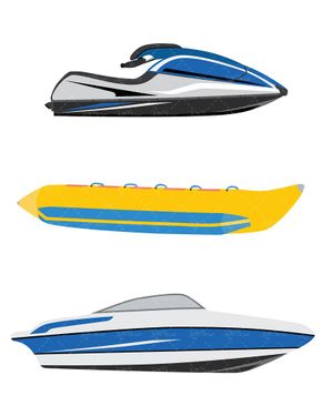 وکتور  جت اسکی قایق تفریحی قایق مسابقه قایق چند نفره