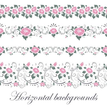 وکتور  کادر گل حاشیه گل گل و بوته 31