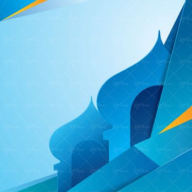 وکتور  گنبد طرح اسلامی طرح مذهبی  بک گراند آبی مذهبی