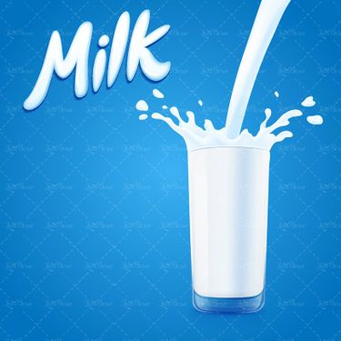 وکتور شیر لبنیات پارچ شیر لیوان شیر لبنیات محلی 06