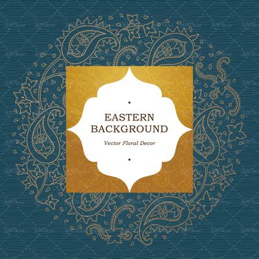 وکتور بک گراند مذهبی  بک گراند گل بته جقه گل و بوته2