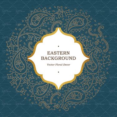 وکتور بک گراند مذهبی  بک گراند گل بته جقه گل و بوته3