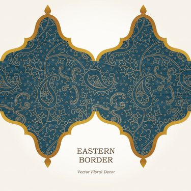 وکتور بک گراند مذهبی  بک گراند گل بته جقه گل و بوته9