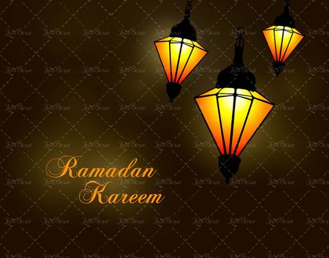 وکتور   فانوس طرح اسلامی طرح مذهبی ماه رمضان