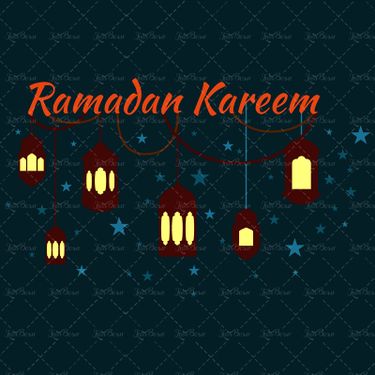 وکتور فانوس بک گراند ماه رمضان رمضن کریم