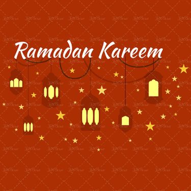 وکتور فانوس بک گراند ماه رمضان رمضن کریم ستاره3