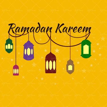 وکتور فانوس بک گراند ماه رمضان رمضن کریم ستاره4