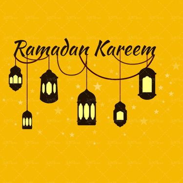 وکتور فانوس بک گراند ماه رمضان رمضان کریم ستاره5