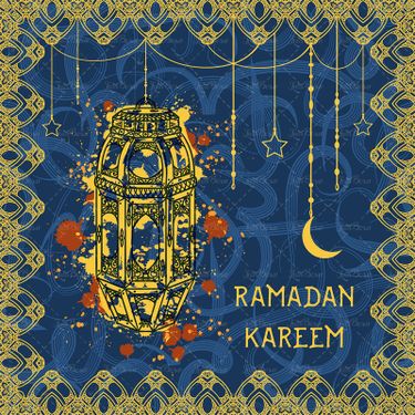 وکتور ماه مبارک رمضان تذهیب بک گراندمذهبی3