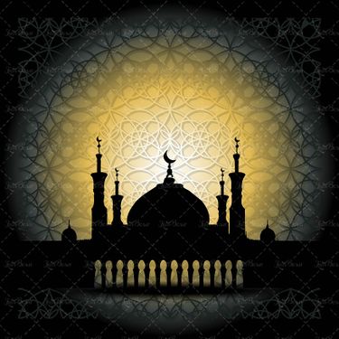 وکتور ماه مبارک رمضان تذهیب بک گراندمذهبی4