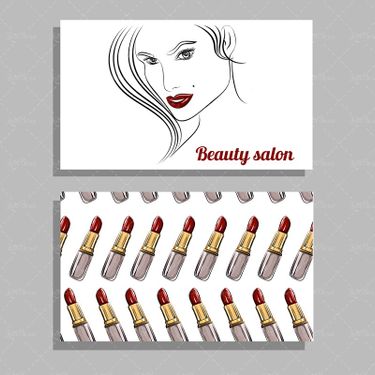 وکتور سالن آرایش سالن زیبایی انواع رژلب