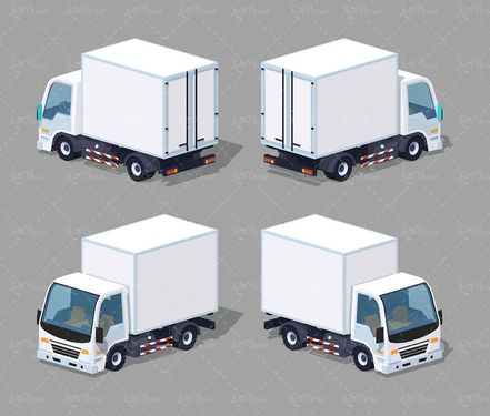 وکتور باربری حمل بار کامیون سربسته کامیونت