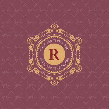 وکتور لیبل حروف انگلیسی برچسب الفبای لاتین