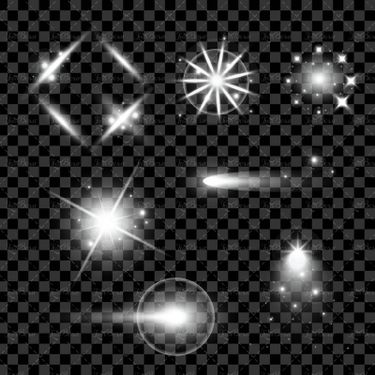 وکتور ستاره جلوه نور نور دنباله دار خورشید4