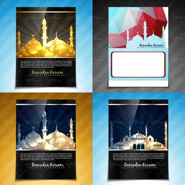 وکتور  گنبد گلدسته بک گراند سه بعدی مسجد1