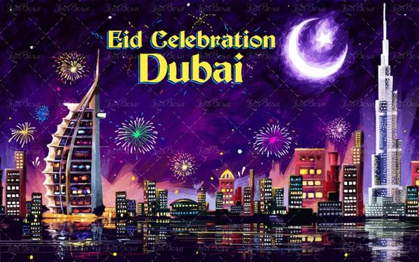 وکتور  حلال ماه ستاره برج خلیفه دبی آتش بازی