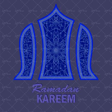 وکتور تذهیب محراب رمضان کریم طرح مذهبی طرح اسلیمی 01