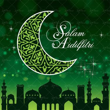 وکتور  بک گراند مذهبی ستاره گنبد مسجد تذهیب