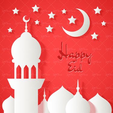 وکتور   گنبد طرح مذهبی ستاره  حلال ماه جلوه نور1