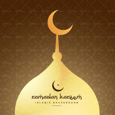 وکتور طرح اسلامی طرح مذهبی رمضان کریم تذهیب  001