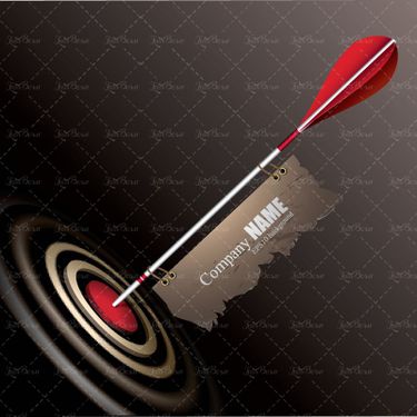وکتور  دارت سیبل دارت ورزش دارت درات قرمز