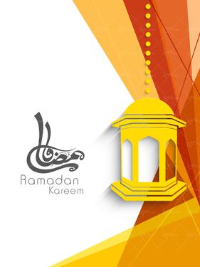 وکتور ماه رمضان بک گراند مذهبی فانوس