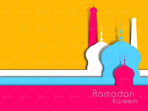 وکتور ماه رمضان بک گراند مذهبی بک گراند رنگی 03