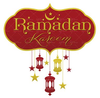 وکتور ماه رمضان کتیبه حلال ماه ستاره طرح اسلامی