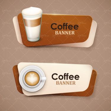 وکتور لیبل وکتور برچسب وکتور قهوه آماده
