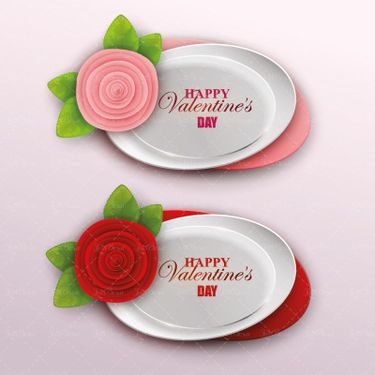 وکتور لیبل وکتور برچسب وکتور گل ولنتاین