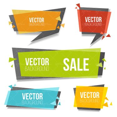 وکتور لیبل رنگی برچسب گرافیکی برچسب 05