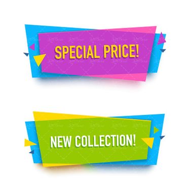 وکتور لیبل فروش برچسب گرافیکی لیبل رنگی6