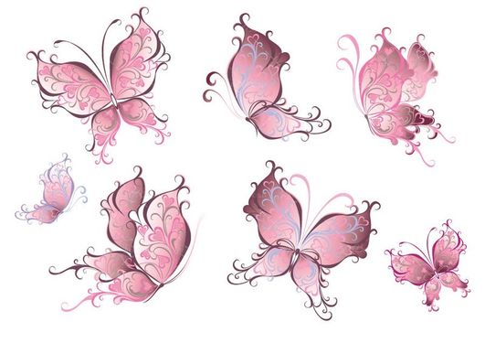 وکتور پروانه وکتور پروانه رنگی نقاشی پروانه