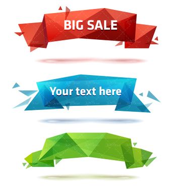 وکتور لیبل طرح الماس لیبل سه بعدی برچسب