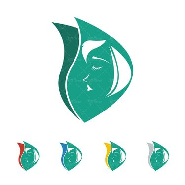 وکتور آرایش غلیظ وکتور مدل موی زنانه چهره زن