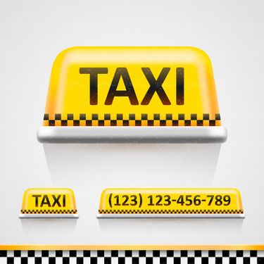 وکتور آرم تاکسی خطی وکتور تاکسی تو شهری