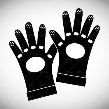 وکتور دستکش زنانه وکتور دستکش مشکی