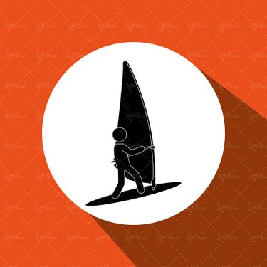 وکتور ورزش های آبی قایق تکنفره قایق بادی قایقرانی قایق بادبانی