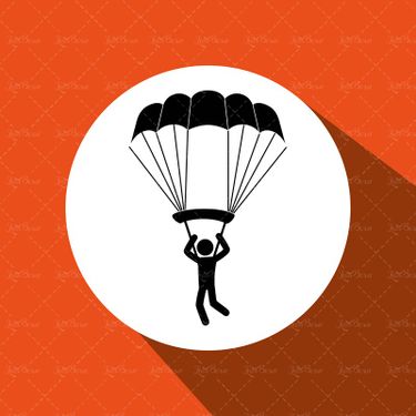 وکتور ورزش های هوایی پراگلایدر