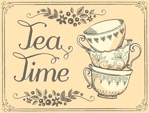 وکتور فنجان گل دار  فنجان چای فنجان چینی کادر گل حاشیه گل