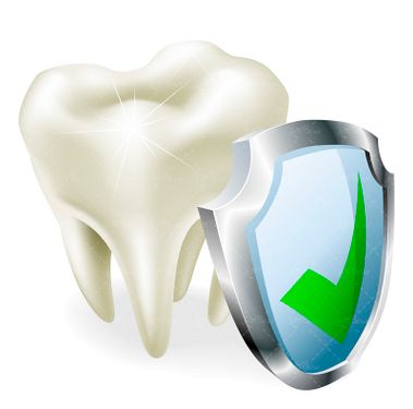 وکتور سپر محافظ دندان علامت تیک سبز ریشه دندان دندان های سفید دندان پزشکی