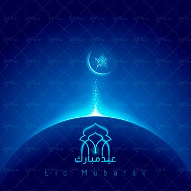 وکتور گنبد حلال ماه طرح اسلامی طرح مذهبی ستاره بک گراند مذهبی