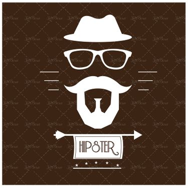 وکتور کلاه عینک سبیل پروفسوری تشخیص چهره طراحی چهره