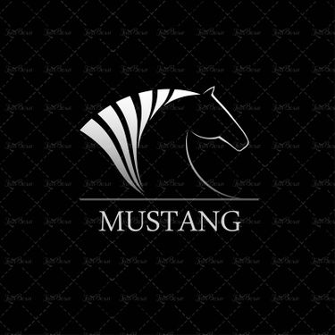 وکتور اسب یال دار لوگو اسب آرم سر اسب نشان کله اسب اسب مسابقه40