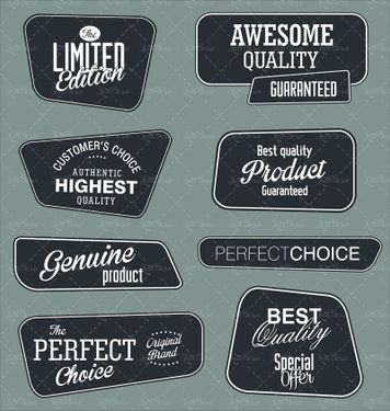 وکتور لیبل آرم علامت نشان برچسب00