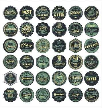 وکتور لیبل آرم علامت نشان برچسب01