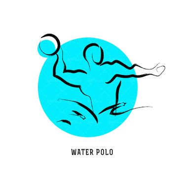 وکتور  واترپلو  لوگو ورزشی لوگو واترپلو ورزش های آبی