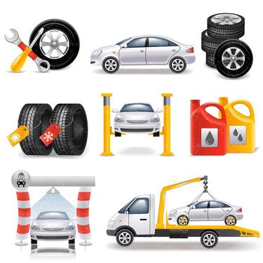 وکتور تایر خودرو وکتور کارواش وکتور چهار لیتری روغن