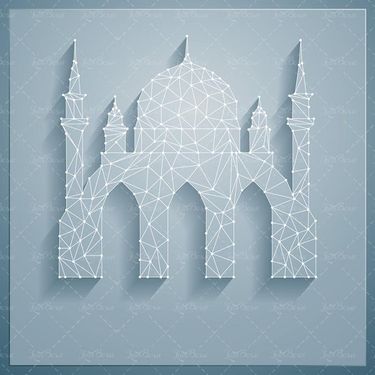 وکتور گنبد وکتور گلدسته وکتور مکان مذهبی 22