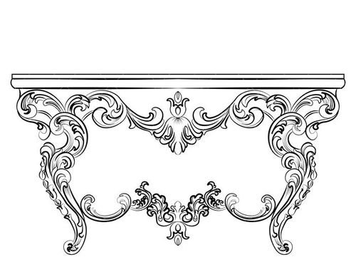 وکتور میز چوبی وکتور میز سلطنتی وکتور میز آینه